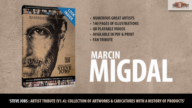 Steve Jobs : Artist Tribute (V1.4): Collection of artworks & caricatures with a history of products