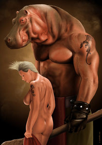 Sexy Face Hippo by devonneamos