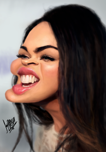 MEGAN FOX (*NEW TECHNIQUE* PAINTED WITH MOUSE) by elmagodellapiz