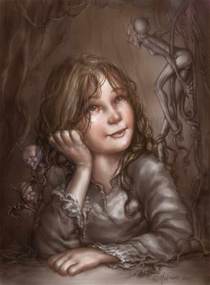 Girl and fairies by fernandomolinariArt