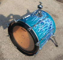 Blue flame drumkit! by BCGH