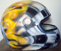 Fire flag helmet! by BCGH