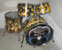 Firelightning TAMA drumkit! by BCGH