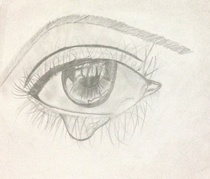 Crying eye by Sketchoholic_apurva