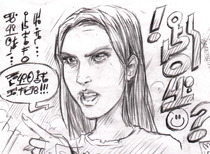 Girl Arguing by Josemi