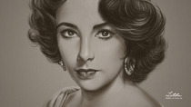 Elizabeth Taylor by Latchu