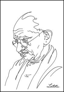 Mahatma Gandhi by Latchu