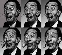 Dali Caricature Process by Timbo505